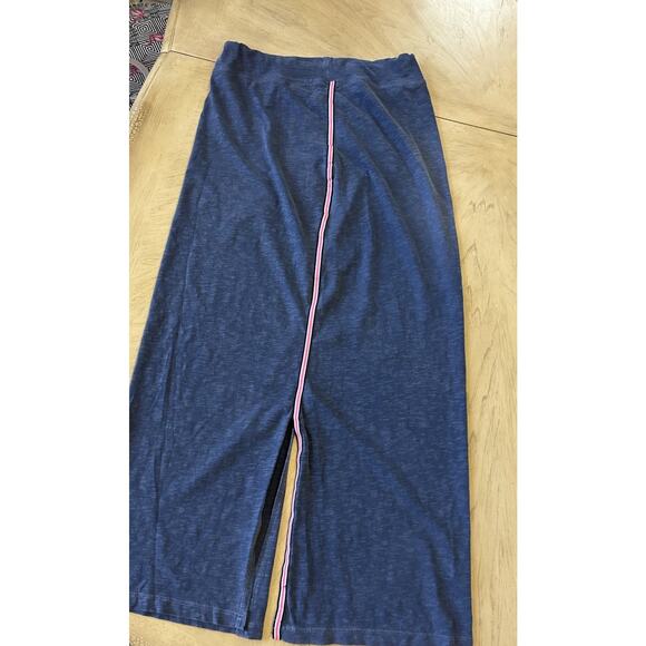 Sundry Maxi Skirt Sporty Pink Side Stripe 90s Y2K Slit Track Boho Goth Grunge M - Picture 9 of 11